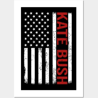 Graphic Kate Bush Proud Name US American Flag Birthday Gift Posters and Art